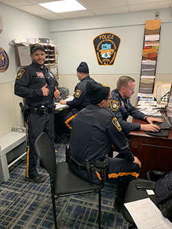 police officers in office